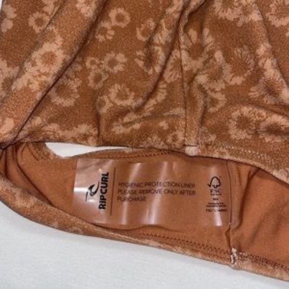 Rip Curl Floral Tan One Piece Swimsuit - Picture 7 of 7